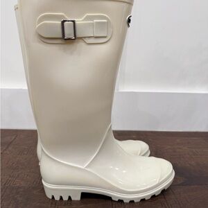Women's White/Ivory Rain Boots
